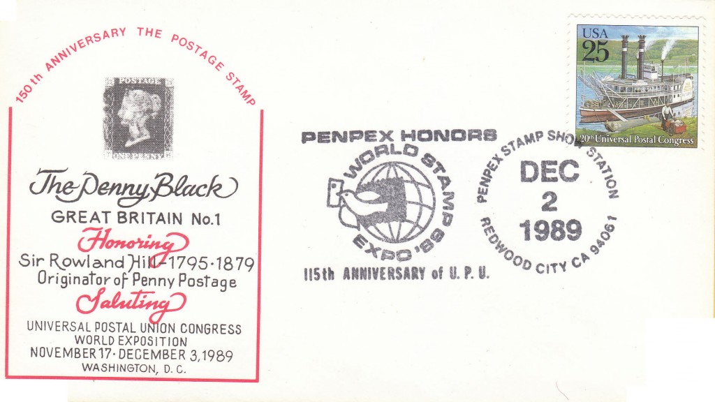 1989 PENPEX Cachet